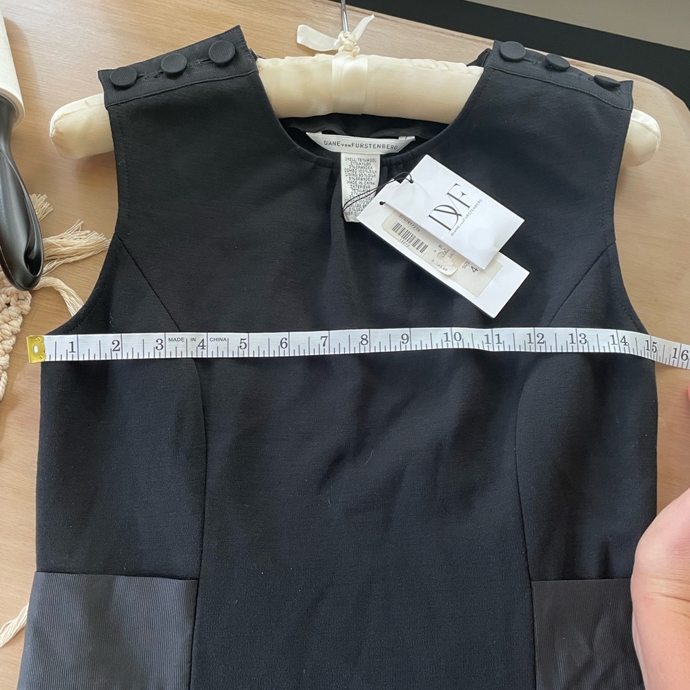 DIANE VON FURSTENBERG the Jacinta Sheath dress wool designer limited edition - Picture 10 of 11